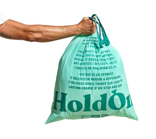 HoldOn Large Trash Bags 13 Gallon – Plant-Based Garbage Bags with Draw -  Trash Rite