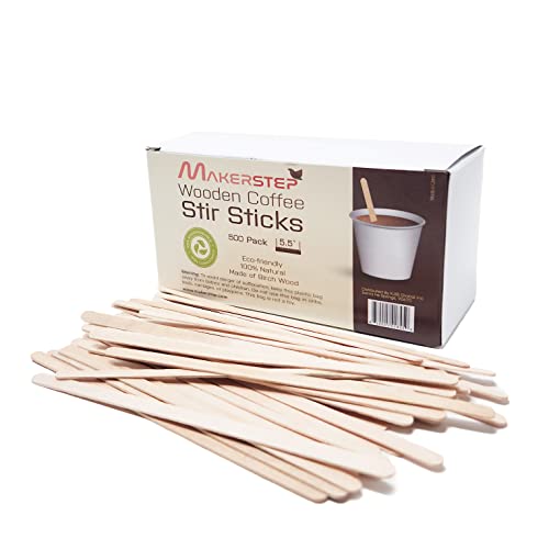 Disposable Birchwood Tea Wood Coffee Stir Sticks Wooden Stirrers 500 Pcs 7  Inch