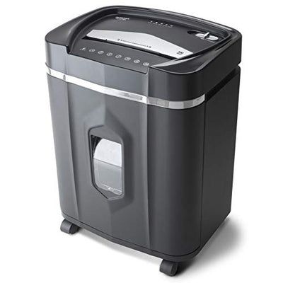 Bonsaii Paper Shredder for Home Use,6-Sheet Crosscut Paper and Credit Card  Shredder for Home Office with Handle for Document,Mail,Staple,Clip-3.4 Gal