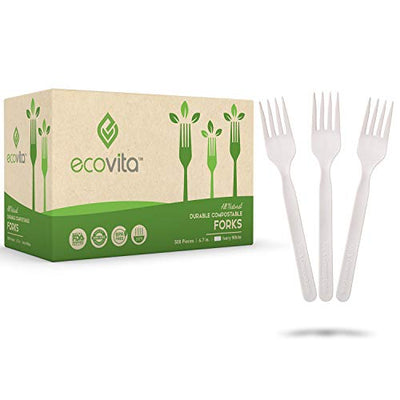 Gezond 100% Compostable Paper Plates 10 Inch 125 Pack Bulk Disposable  Heavy-duty Plates Natural Biodegradable Sugarcane Bagasse Plate for Party