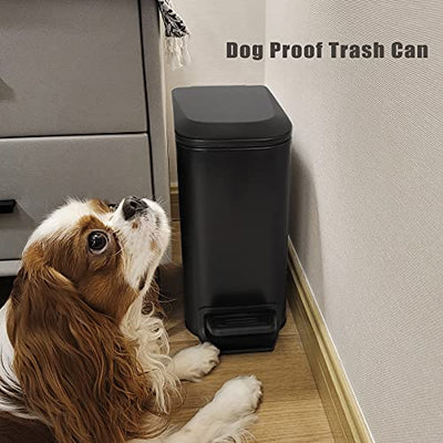 5 Liter / 1.3 Gallon Soft-close, Smudge Resistant Trash Can With